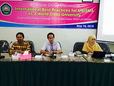 UNISMA LUNCURKAN BUKU BEST PRACTICES FROM AROUND THE WORLD
