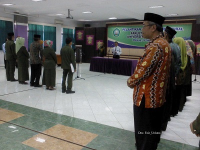 PELANTIKAN PEJABAT BARU FK UNISMA: TERUS BERKOMITMEN JAGA MUTU LULUSAN