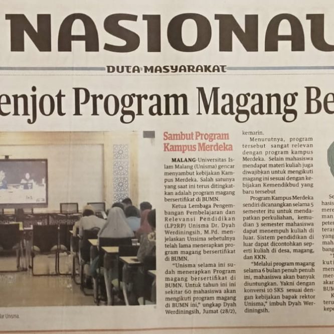 Berita Seputar Unisma Sabtu 29 Februari 2020