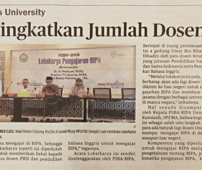 Berita Seputar Unisma Kamis 27 Februari 2020