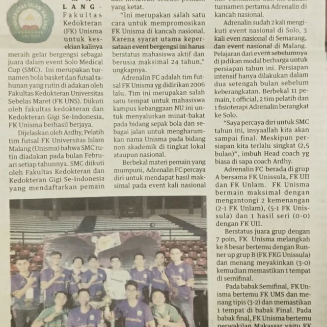 Berita Seputar Unisma Tanggal 25 Februari 2020