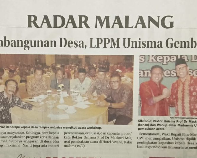 Berita Seputar Unisma Tanggal 22 Februari 2020
