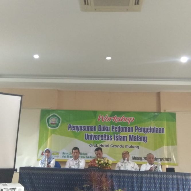 Workshop Penyusunan Buku Pedoman Pengelolaan Universita Islam Malang