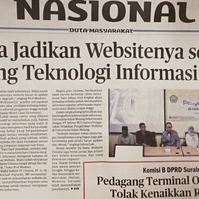 Berita Seputar Unisma Jum’at 13 Maret 2020