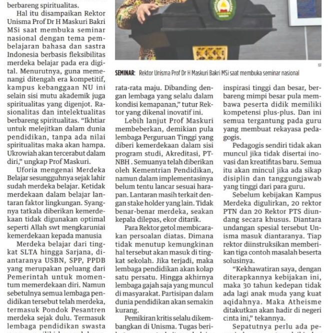 Berita Seputar Unisma Rabu 18 Maret 2020