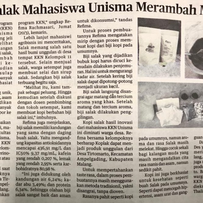 Berita Seputar Unisma Sabtu 21 Maret 2020