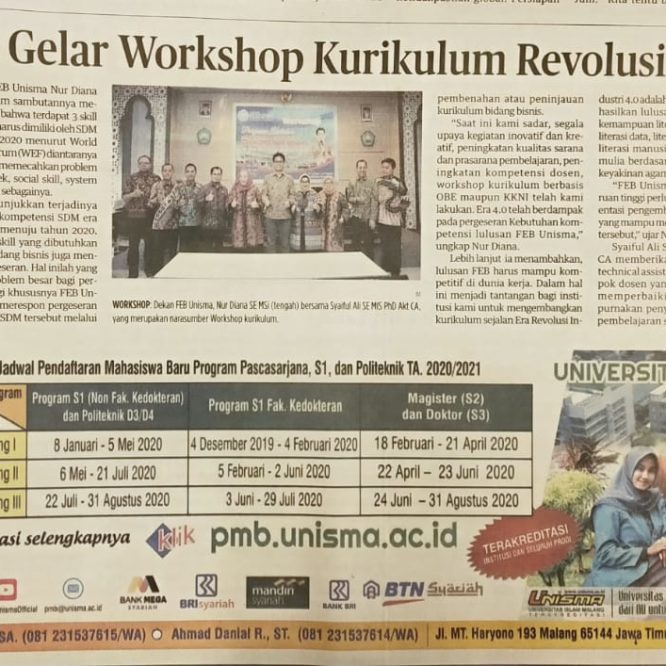 Berita Seputar Unisma Kamis 5 Maret 2020