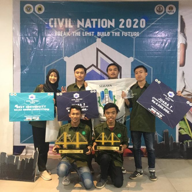 Simaya Unisma Sabet Juara 1&3 Di Ajang Jembatan Balsa Tingkat Nasional