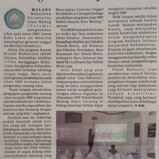 Berita Seputar Unisma Selasa 28 April 2020