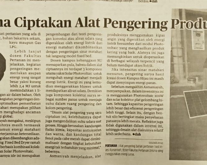 Berita Seputar Unisma Kamis 30 April 2020