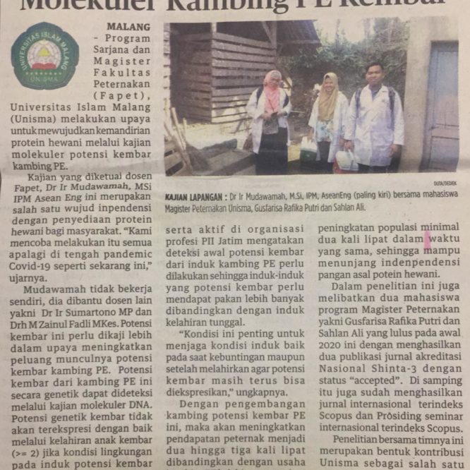 Berita Seputar Unisma Senin 6 April 2020