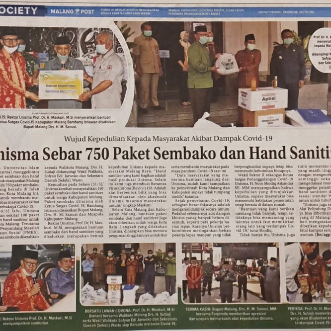 Berita Seputar Unisma Kamis 2 April 2020