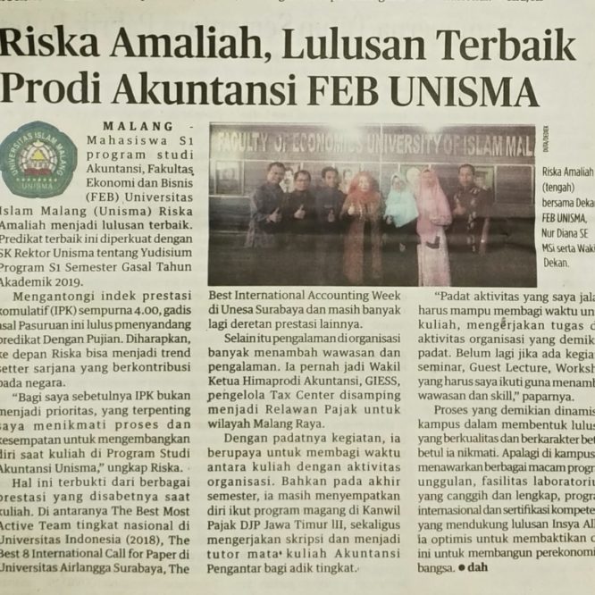 Berita Seputar Unisma Sabtu 2 Mei 2020