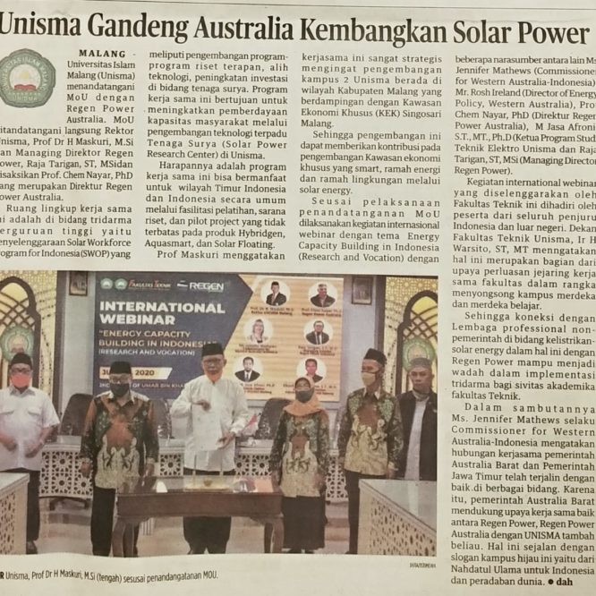 Berita Seputar Unisma Senin 20 Juli 2020