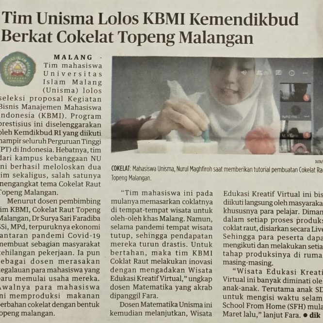 Berita Seputar Unisma Sabtu 8 Agustus 2020