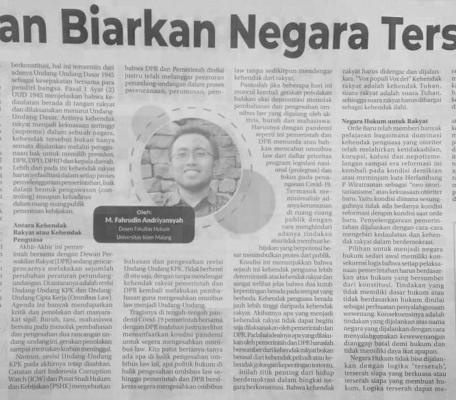 Berita Seputar Unisma Selasa 25 Agustus 2020