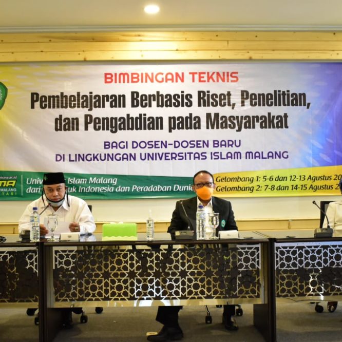 Bimbingan Teknis Pembelajaran Berbasis Riset, Penelitian, dan Pengabdian pada Masyarakat