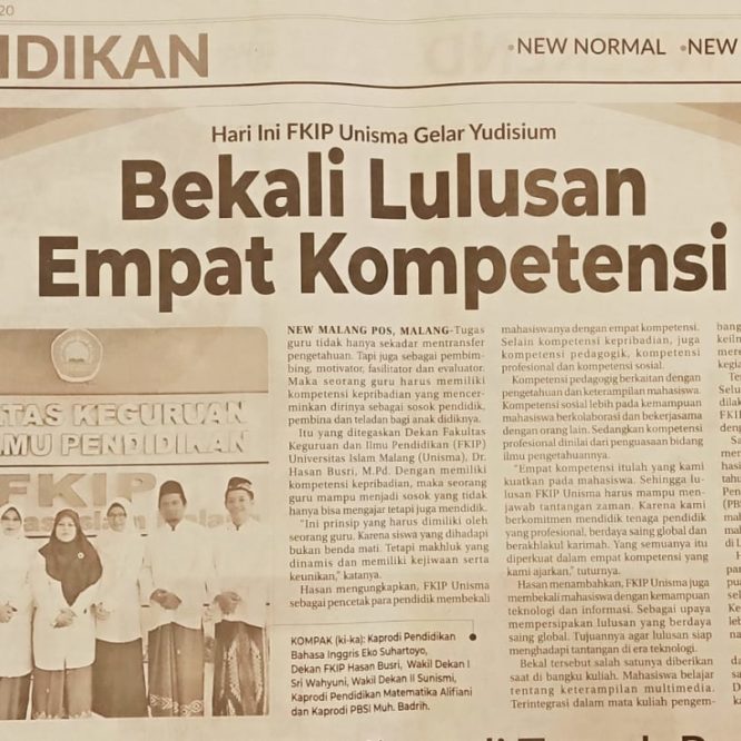 Berita Seputar Unisma Sabtu 12 September 2020
