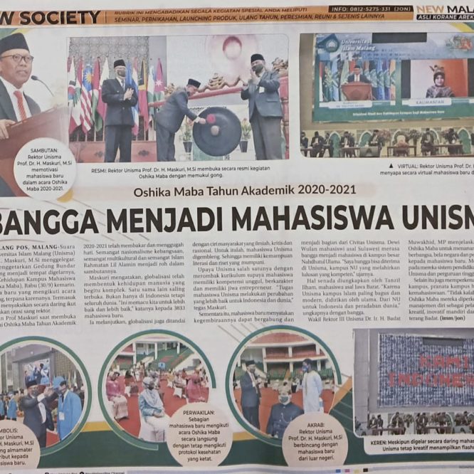 Berita Seputar Unisma Rabu 1 Oktober 2020
