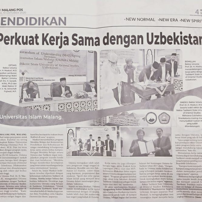BERITA SEPUTAR UNISMA SABTU 10 OKTOBER 2020