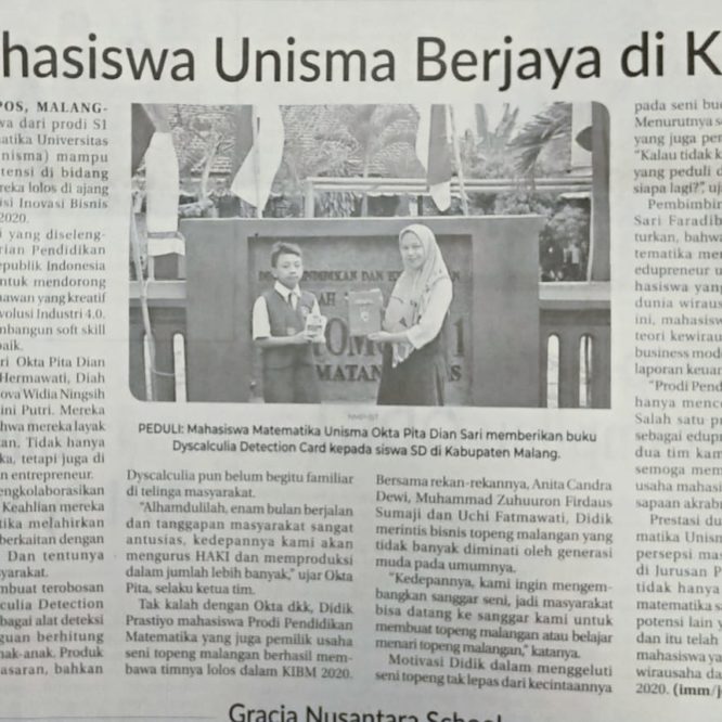 BERITA SEPUTAR UNISMA RABU 4 NOVEMBER 2020