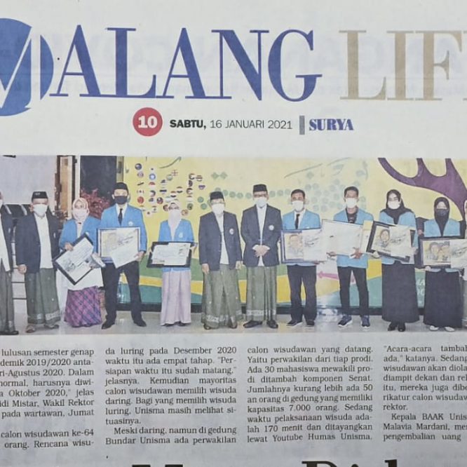 BERITA SEPUTAR UNISMA SABTU 16 JANUARI 2021