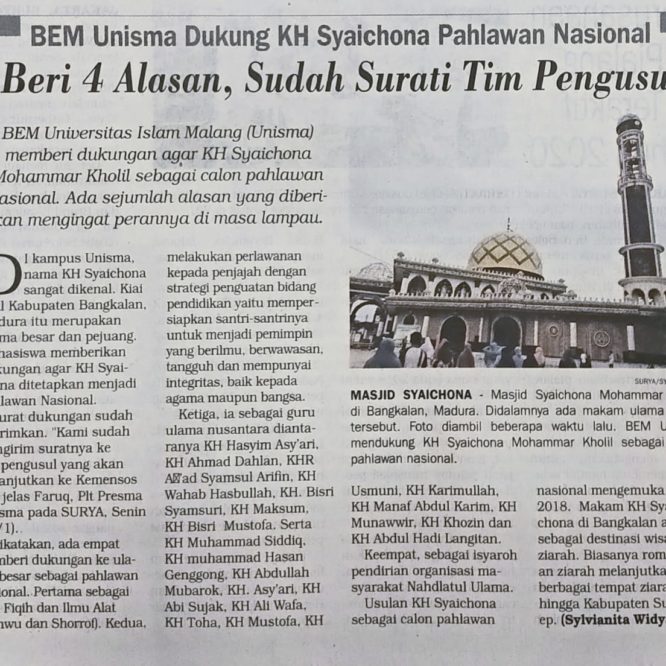 BERITA SEPUTAR UNISMA SELASA 26 JANUARI 2021