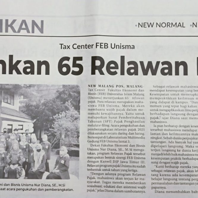 BERITA SEPUTAR UNISMA RABU 10 FEBRUARI 2021