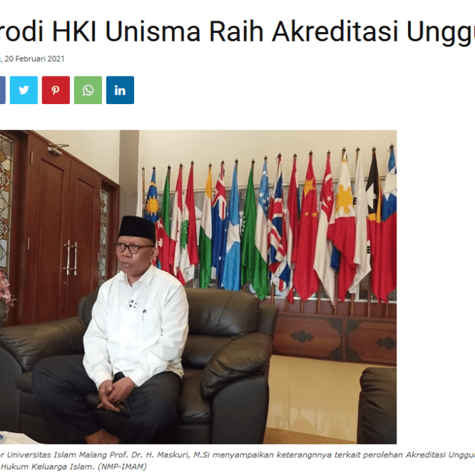 Prodi HKI Unisma Raih Akreditasi Unggul