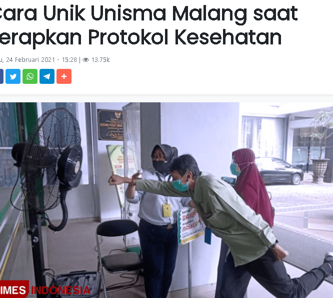 Cara Unik Unisma Malang saat Terapkan Protokol Kesehatan