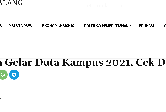 Unisma Gelar Duta Kampus 2021, Berikut Informasinya