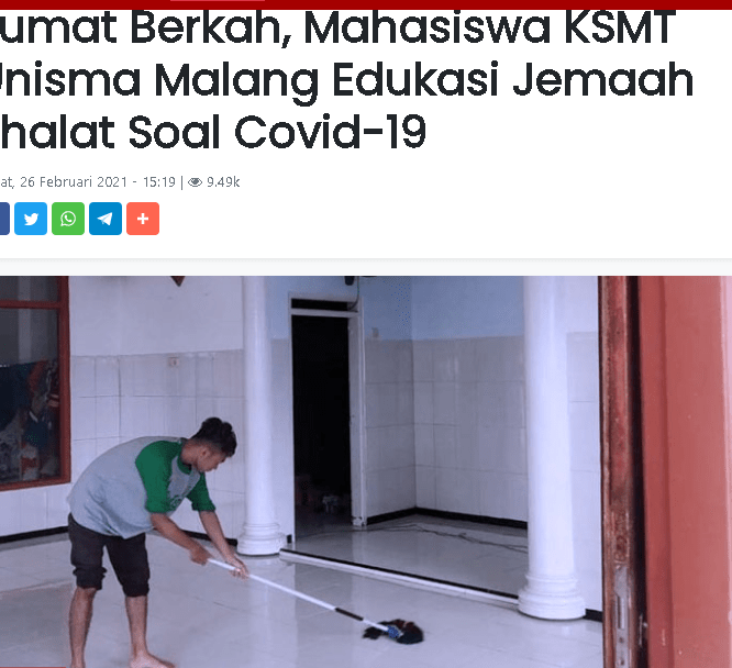 Mahasiswa KSM-T Edukasi Soal Covid-19