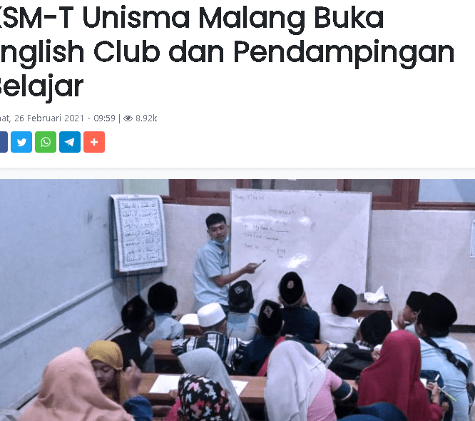 KSM-T Buka English Club dan Pendampingan Belajar