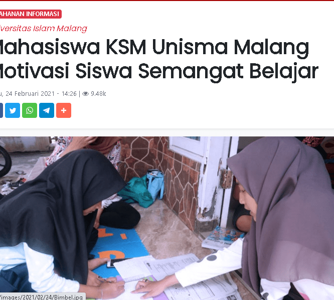 Mahasiswa KSM Motivasi Siswa Semangat Belajar