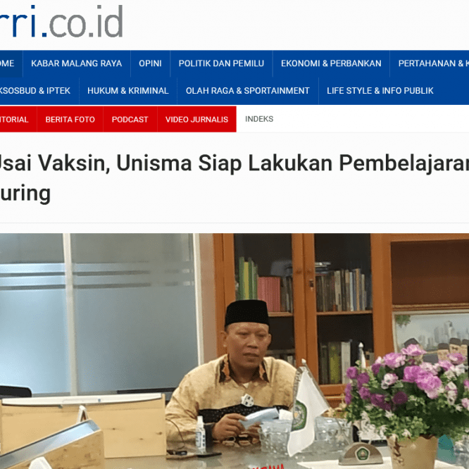 Usai Vaksin, Unisma Siap Lakukan Pembelajaran Luring