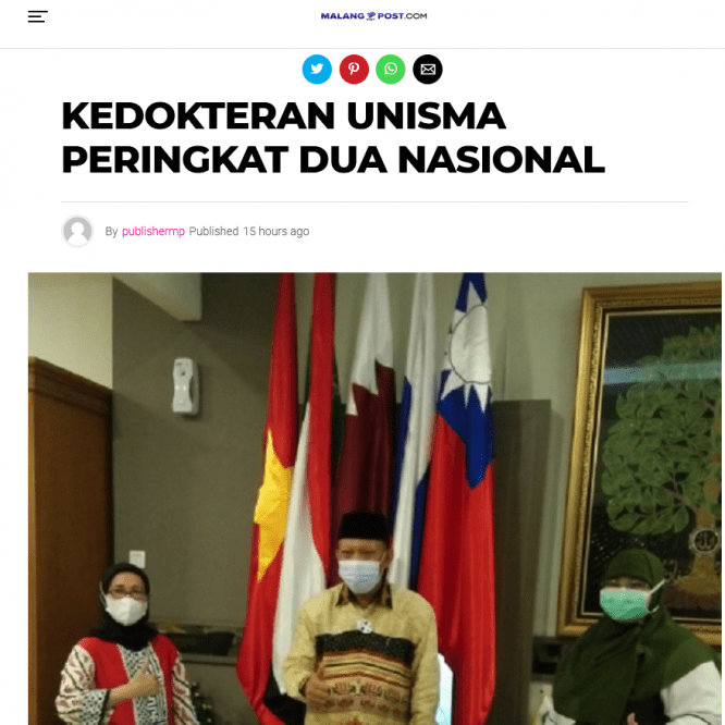 Kedokteran Unisma Peringkat Dua Nasional