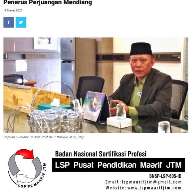 Rektor Unira Tutup Usia, Rektor Unisma Berharap Muncul Penerus Perjuangan Mendiang