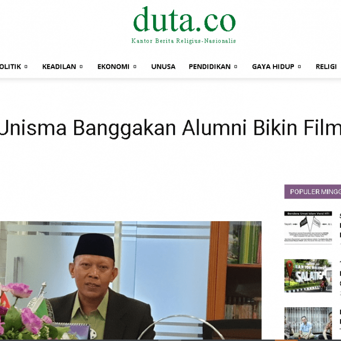 Rektor Unisma Banggakan Alumni Bikin Film Super Santri