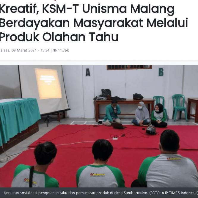 Kreatif, KSM-T Berdayakan Masyarakat Melalui Produk Olahan Tahu