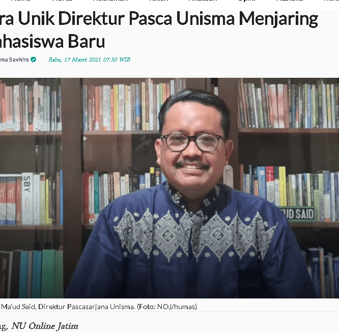 Cara Unik Direktur Pasca Unisma Menjaring Mahasiswa Baru