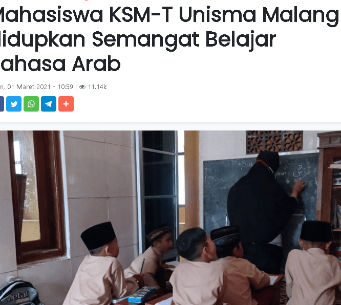 Mahasiswa KSM-T Hidupkan Semangat Belajar Bahasa Arab