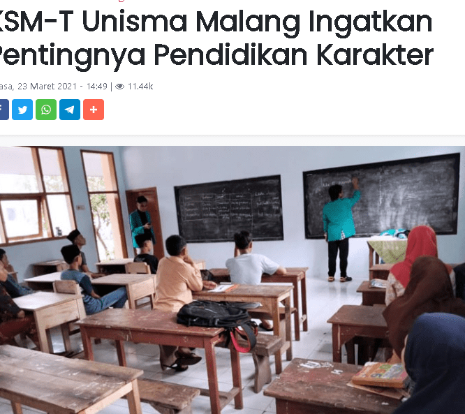 KSM-T Unisma Malang Ingatkan Pentingnya Pendidikan Karakter