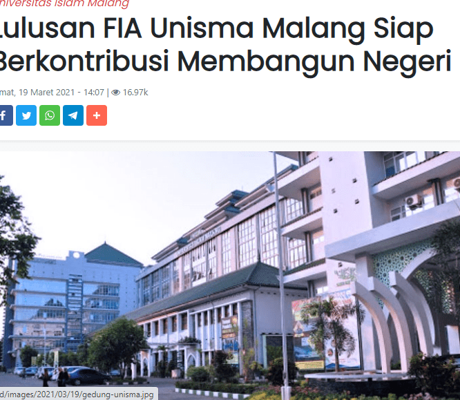 Lulusan FIA Unisma Malang Siap Berkontribusi Membangun Negeri