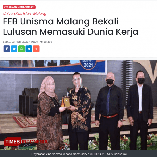 FEB Unisma Malang Bekali Lulusan Memasuki Dunia Kerja