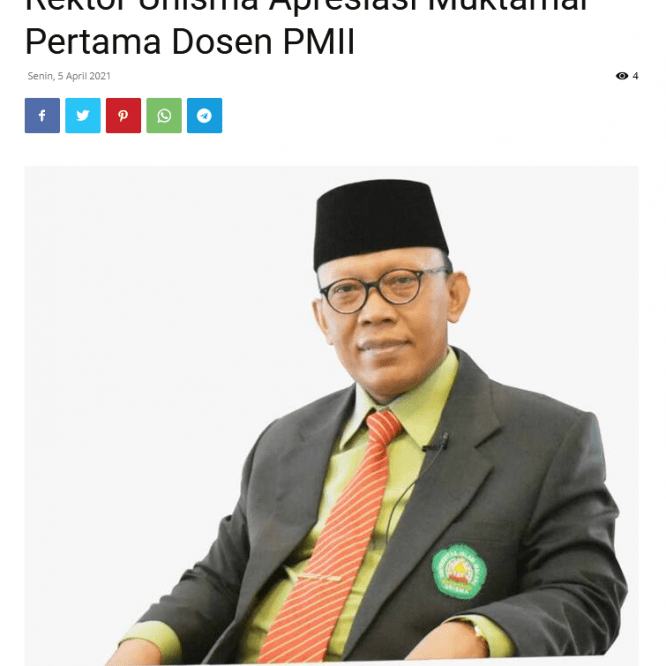 Rektor Unisma Apresiasi Muktamar Pertama Dosen PMII
