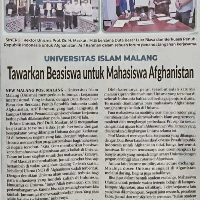 BERITA SEPUTAR UNISMA SENIN 3 MEI 2021
