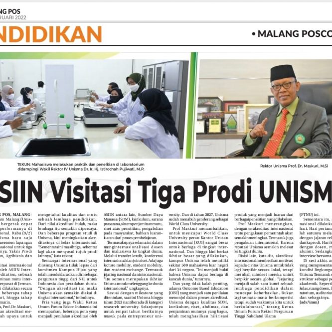 ASIIN VISITASI TIGA PRODI UNISMA
