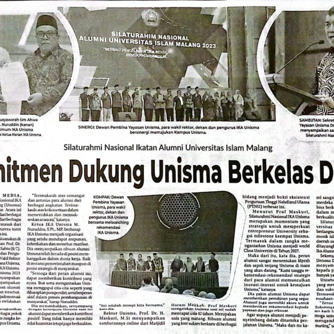 Komitmen Dukung Unisma Berkelas Dunia