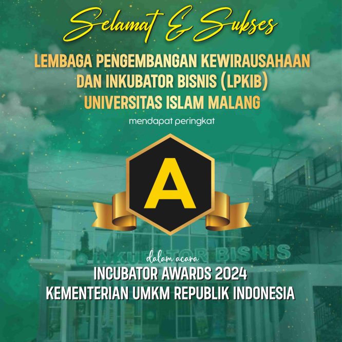LPKIB Unisma Malang Raih Peringkat A pada Inkubator Award 2024